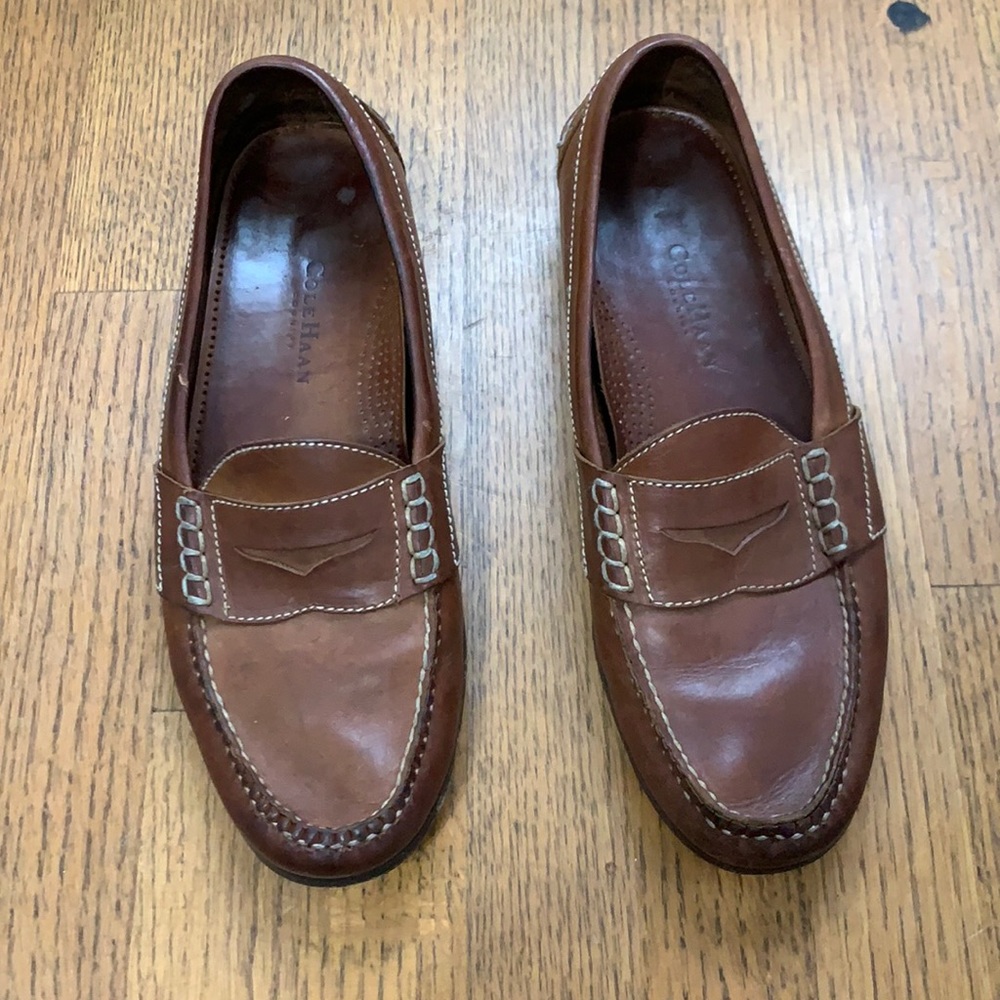 Brown leather Cole Haans size 12
